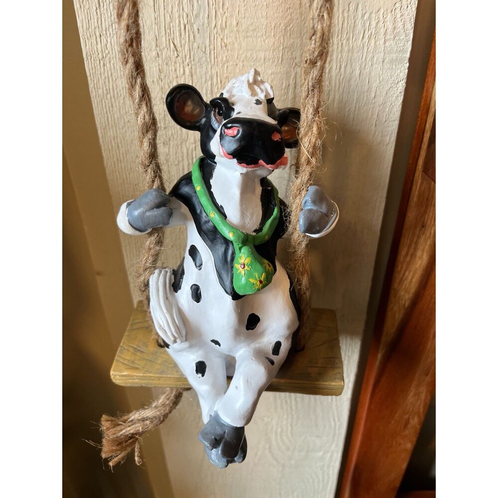 Cow on a Swing Wall Décor – Brand New